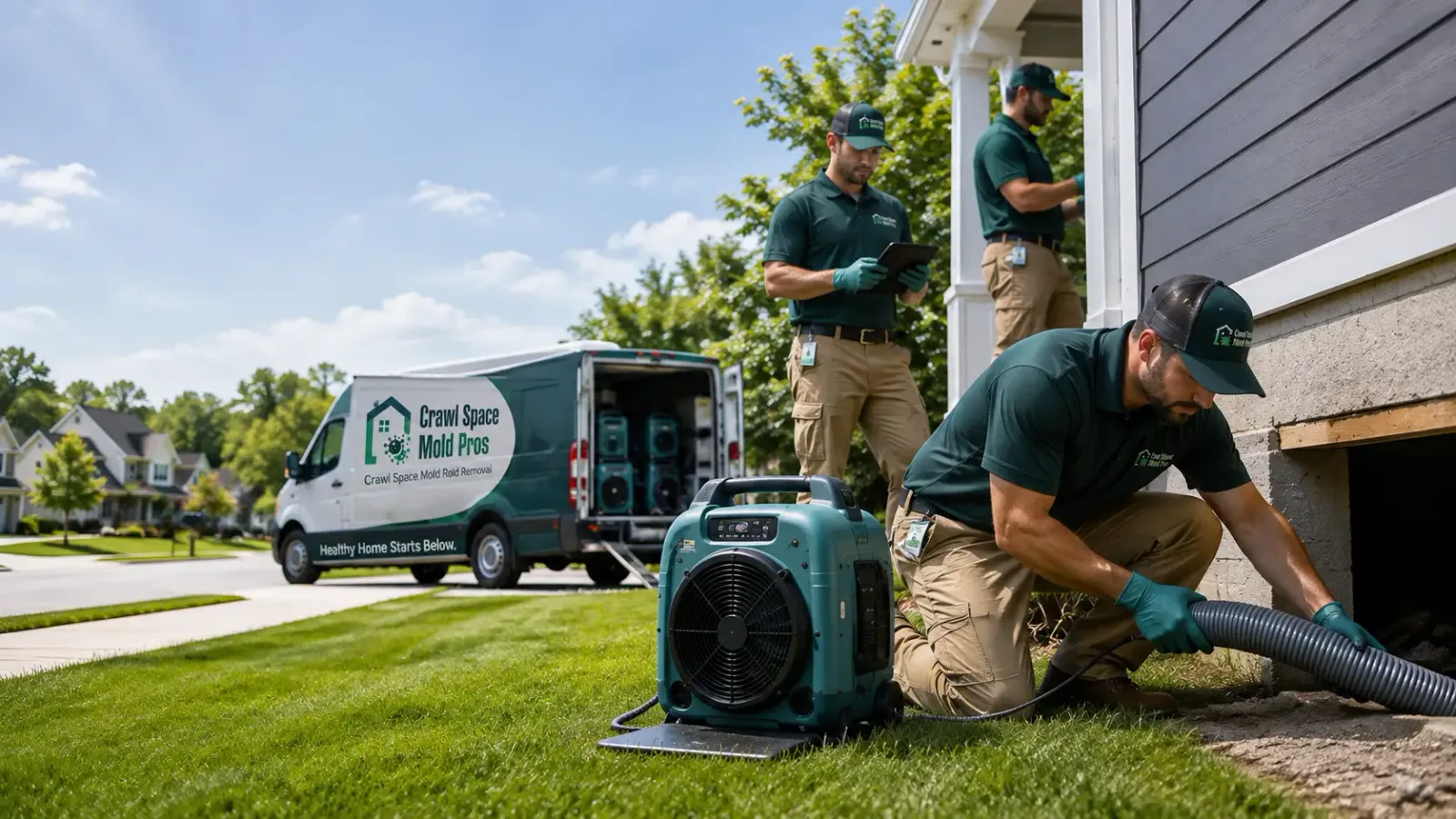 Crawl Space Mold Removal in Four Lakes, WA